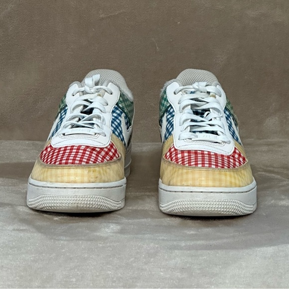 Nike Air Force 1 Low SQ Primary Gingham BV4891-100 Size 8 - Picture 2 of 16